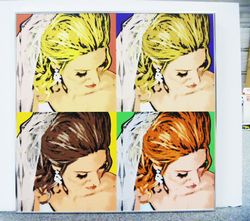 Warhol style 4 panel